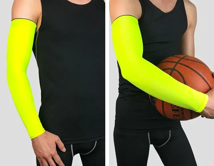 Компрессионный рукав эластичный бандаж для волейбола, танцев, гимнастики, йоги LVR 002 37x24x16 см размер M Green (16030) - фото 2