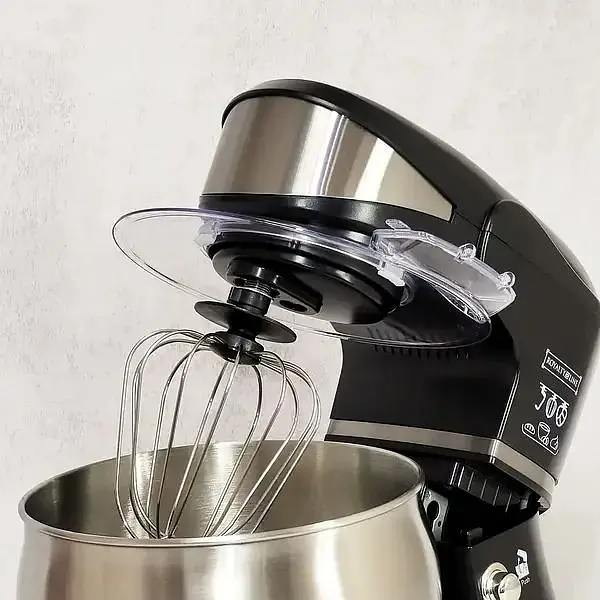 Тістоміс Royalty Line RL-PKM-1600 1600 Вт 6 л 6 швидкостей нержавіюча сталь 3 насадки - фото 5