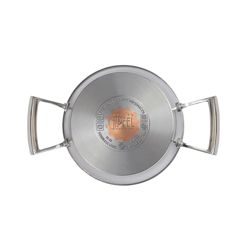 Каструля Gipfel Genesis GP-1253 18 см 2.2 л срібляста - фото 3