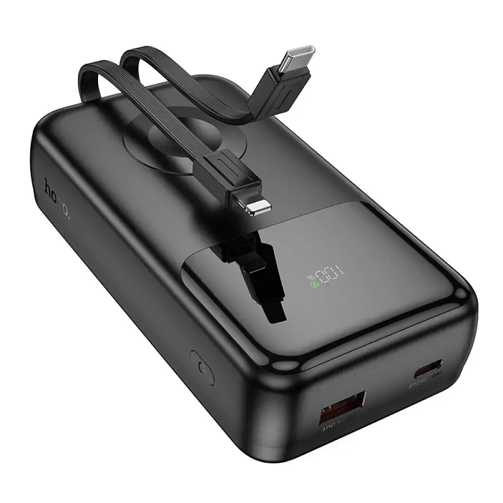 Портативное зарядное - повербанк Hoco Q28A 20000mAh 22.5W черный - фото 2