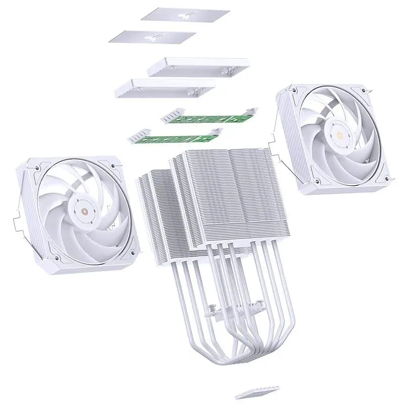Кулер для процесора Jonsbo HX6280 White (HX6280 White) - фото 9