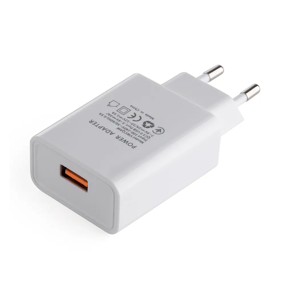 Зарядний пристрій Vinga QC 3.0, настінний, швидке заряджання, 1xUSB, макс. 18 Вт (VWCQAW) - фото 3