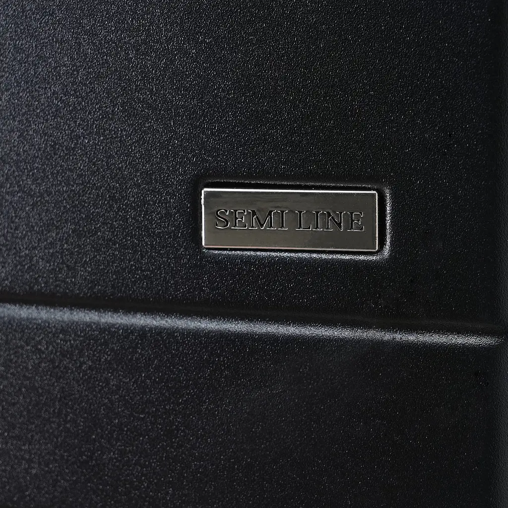 Валіза Semi Line 24 дюйми (M) T5964-3, ABS, з USB-зарядкою та відділенням для ноутбука, ручна поклажа, чорний - фото 7