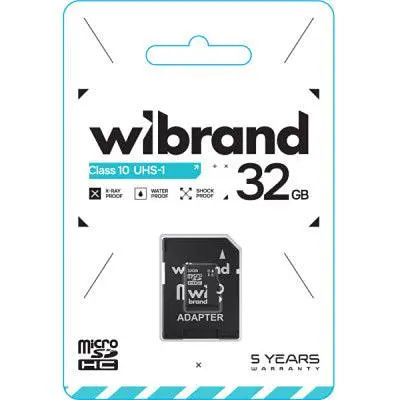 Карта памяти Wibrand 32GB microSD class 10 UHS-I (WICDHU1/32GB-A) - фото 2