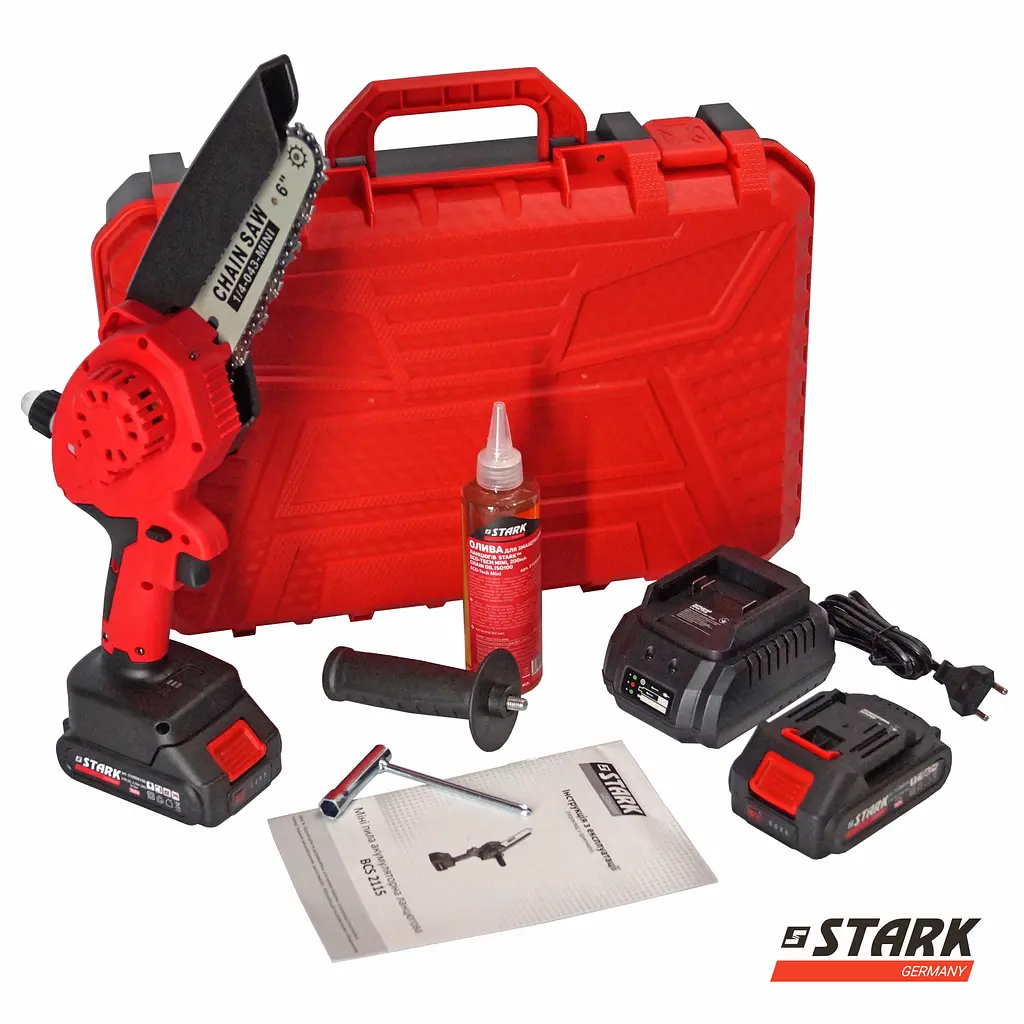 Мини-пила аккумуляторная цепная Stark BCS-2115 (BCS-2115) - фото 5