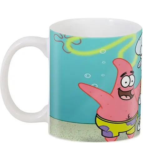 Кухоль GeekLand SpongeBob SquarePants Друзі: губка боб патрік сквідвард CP 03.273 330 мл білий - фото 3