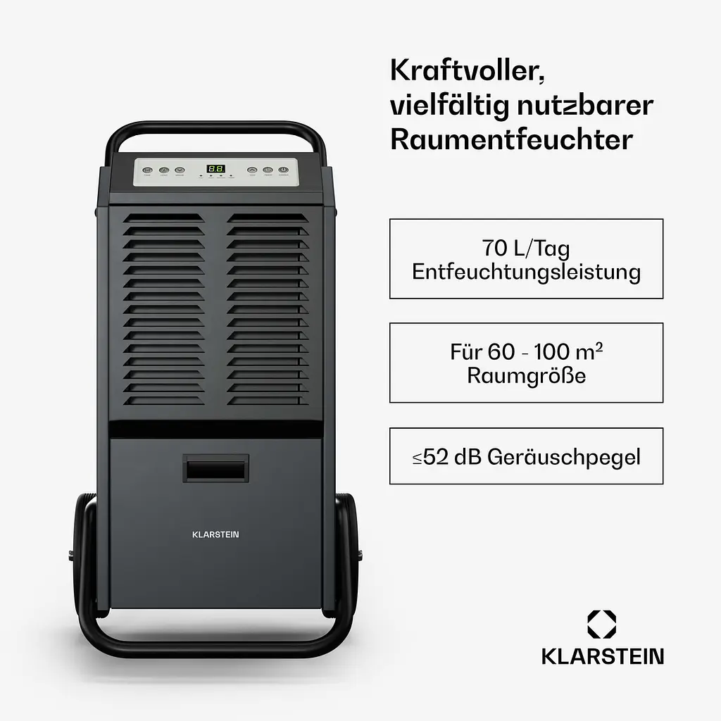 Осушитель воздуха Klarstein DuraDry 70L (10046369) - фото 3