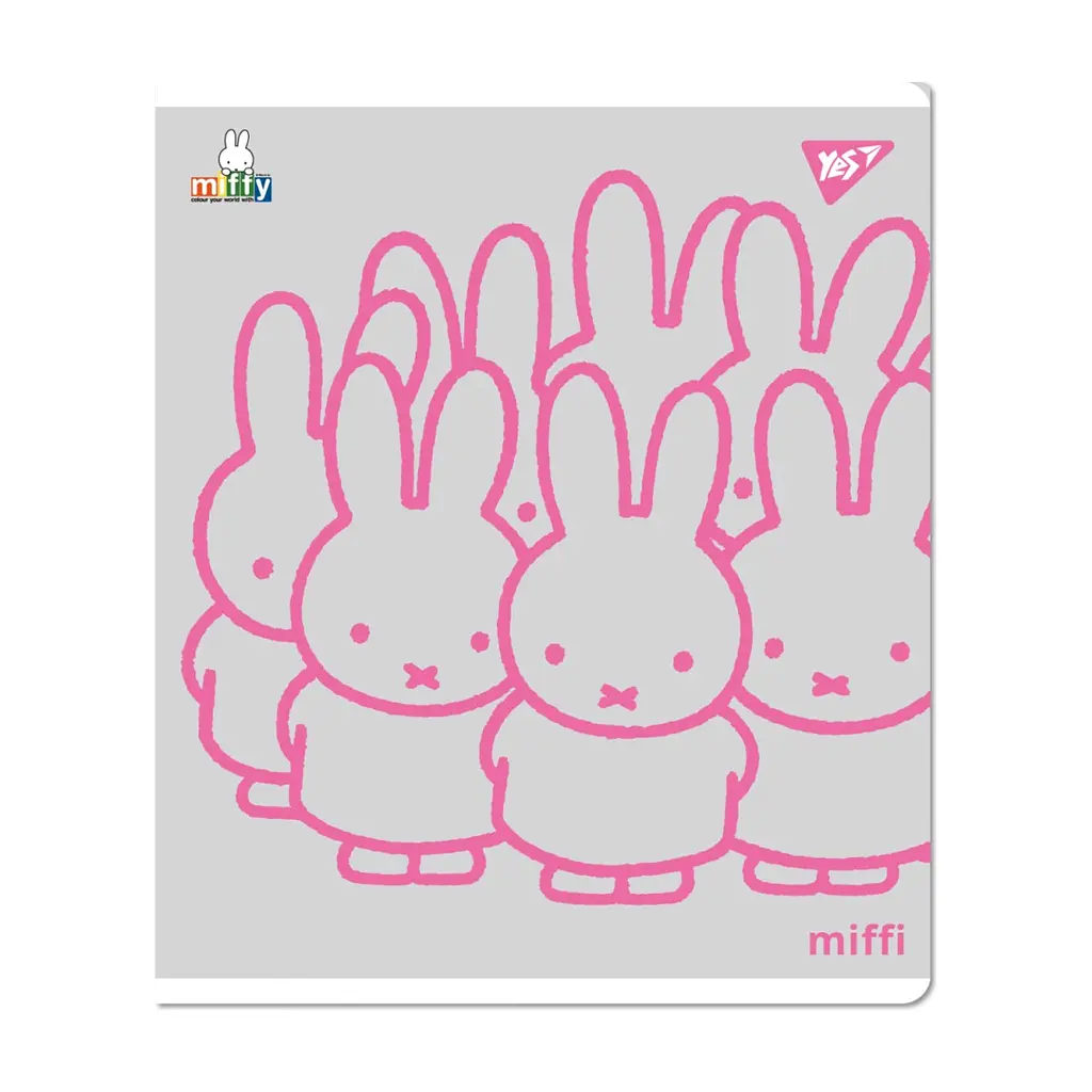 Зошит Yes Miffy 12 аркушів коса лінія (767501), в асортименті - фото 3