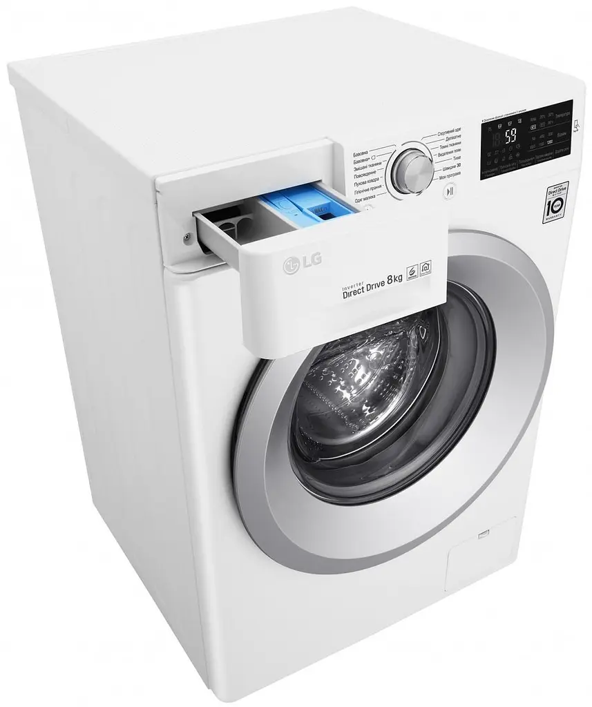 Стиральная машина LG F0J6NN0W фронтальная загрузка /6 кг/1000 об. в мин./глубина 45 см/А+++ (F0J6NN0W) - фото 5