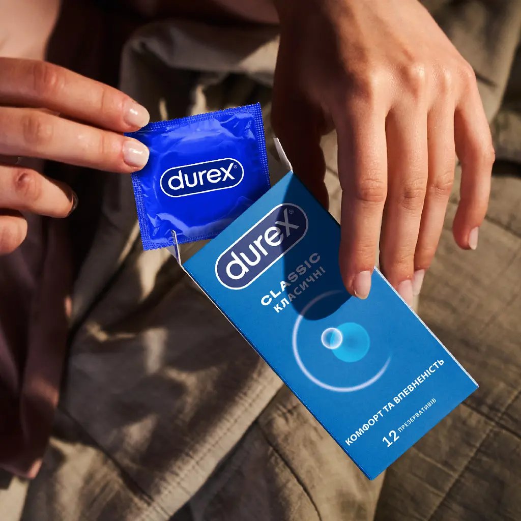Презервативи Durex Classic латексні з силіконовою змазкою (класичні) 12 шт. (5010232954243) - фото 5