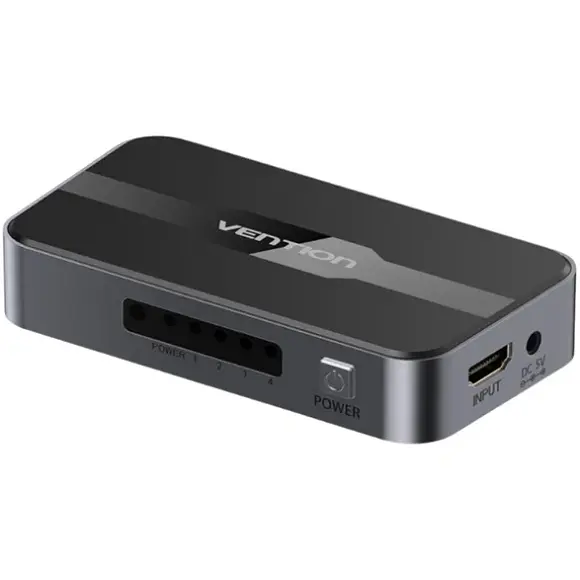 Сплітер HDMI 1.4 FHD 4K 30Hz 3D, 1x4 ports чорний Vention - фото 2