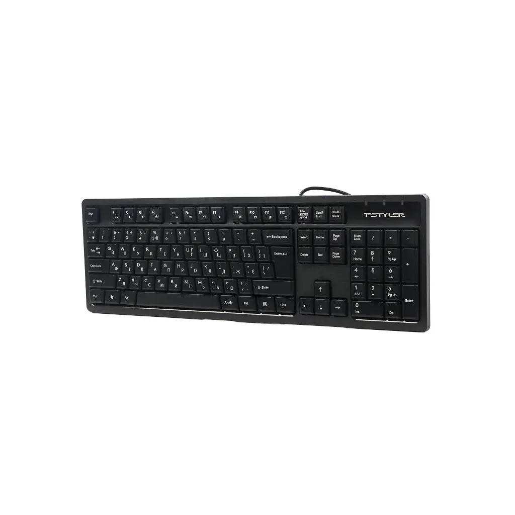 Клавіатура A4Tech FKS12 USB UA Black (4711421003155) - фото 3