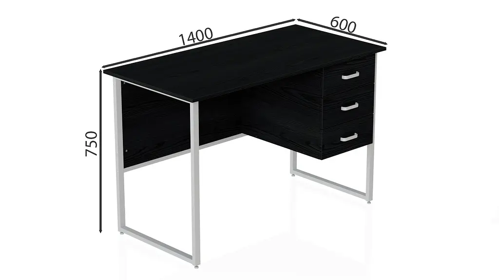 Компьютерный стол Гарри 75x140x60 белый ДСП Сосна Кембра 32мм FRD-104069 - фото 4