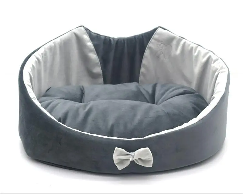 Лежак для собак та котів Zoo-hunt Містик-котик сірий №2 370х490х185 мм - фото 2