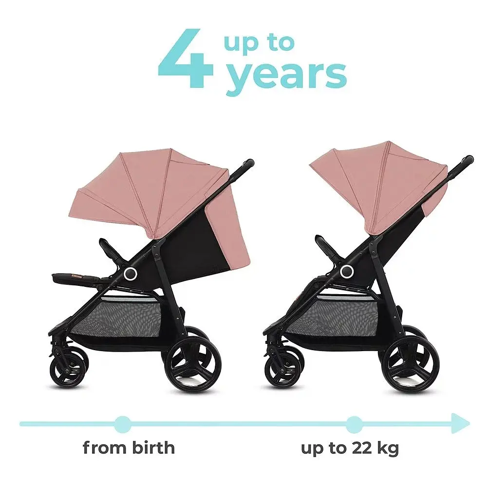 Прогулянкова коляска Kinderkraft Grande Plus, Pink (4444) - фото 12
