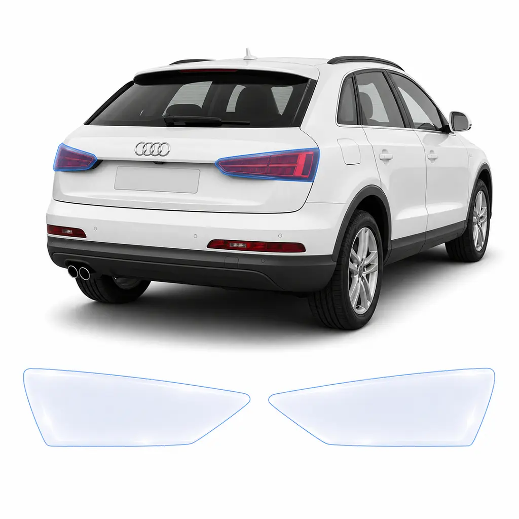 Антигравійна захисна бронеплівка за лекалами для Audi Q3 8U 2011-2018 - задні ліхтарі стопи