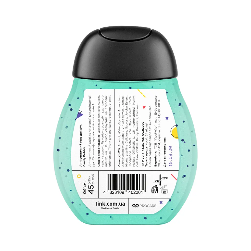 Антисептик для рук Tink Candy Bobble, 45 мл - фото 2