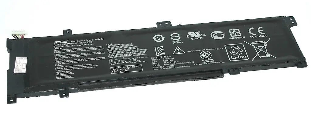 Акумулятор для ноутбука Asus B31N1429 K501LB 11.4V Black 4110 mAh - фото 2