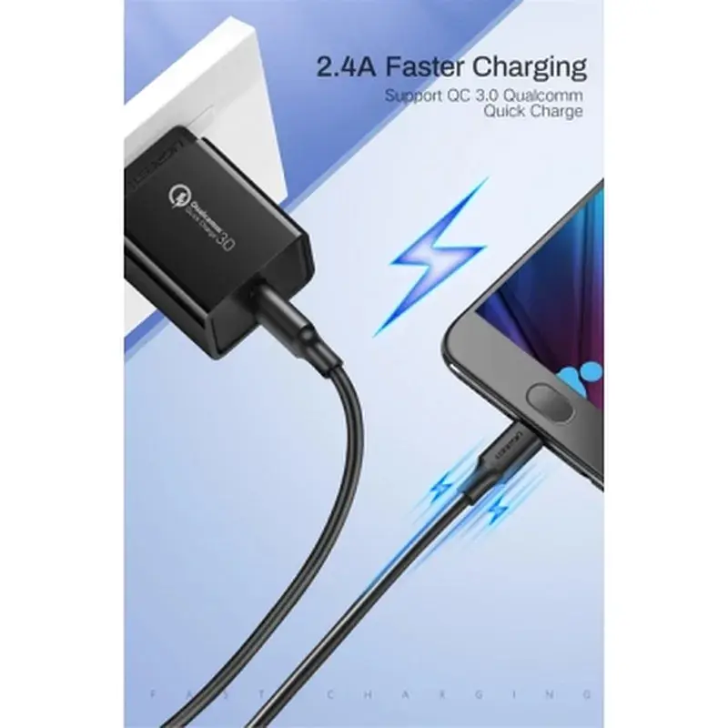 Дата кабель USB 2.0 AM to Mini 5P 1.0m US132 black Ugreen (10355) - фото 5