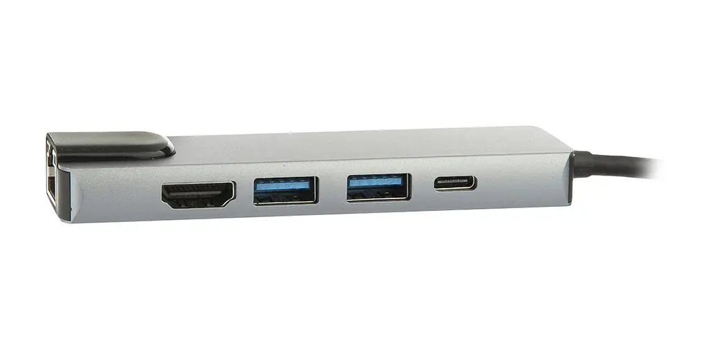 Док-станція RIAS BYL-2007 5в1 USB Type C - PD/USB/HDMI/RJ-45 (3_00418) - фото 3