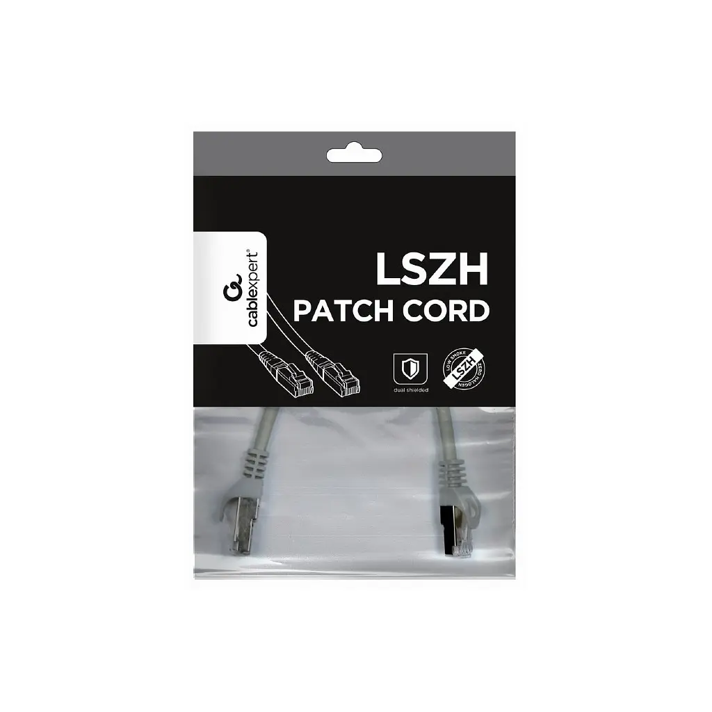 Патч-корд 1.5м S/FTP Cat 6A CU LSZH grey Cablexpert (PP6A-LSZHCU-1.5M) - фото 4