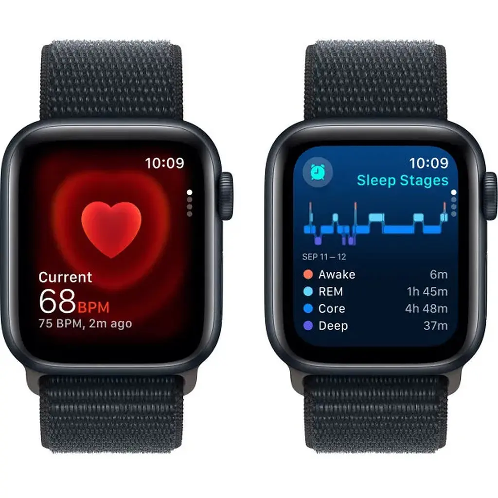 Apple Watch SE 2 GPS 40mm Midnight Aluminium with Midnight Sport Loop MRE03 UA - фото 5