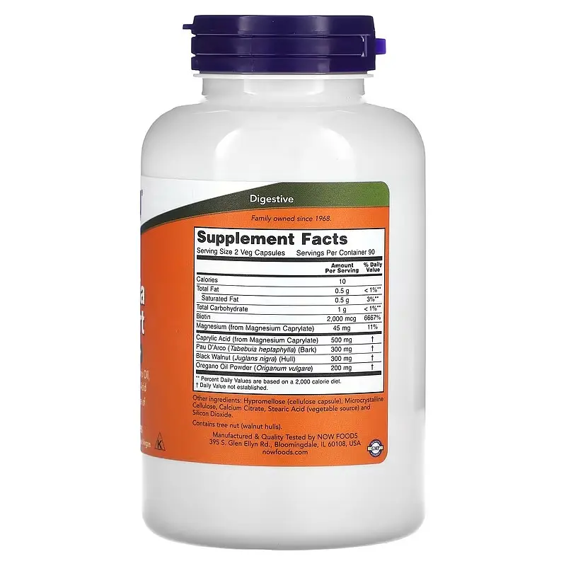 Інші екстракти Candida Support 180 Veg Capsules NOW vit0005860 - фото 2