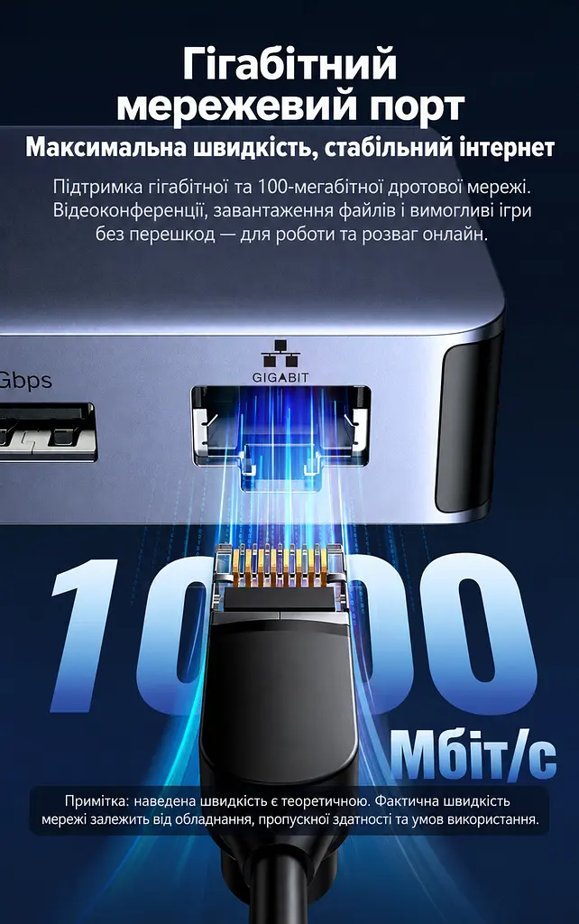Док-станція USB-C UGREEN CM681 13 в 1 2 HDMI та DisplayPort кожен до 4K 60 Гц або 2K 144 Гц потрібен USB-C з DisplayPort MST темно-сірий (15978) - фото 9