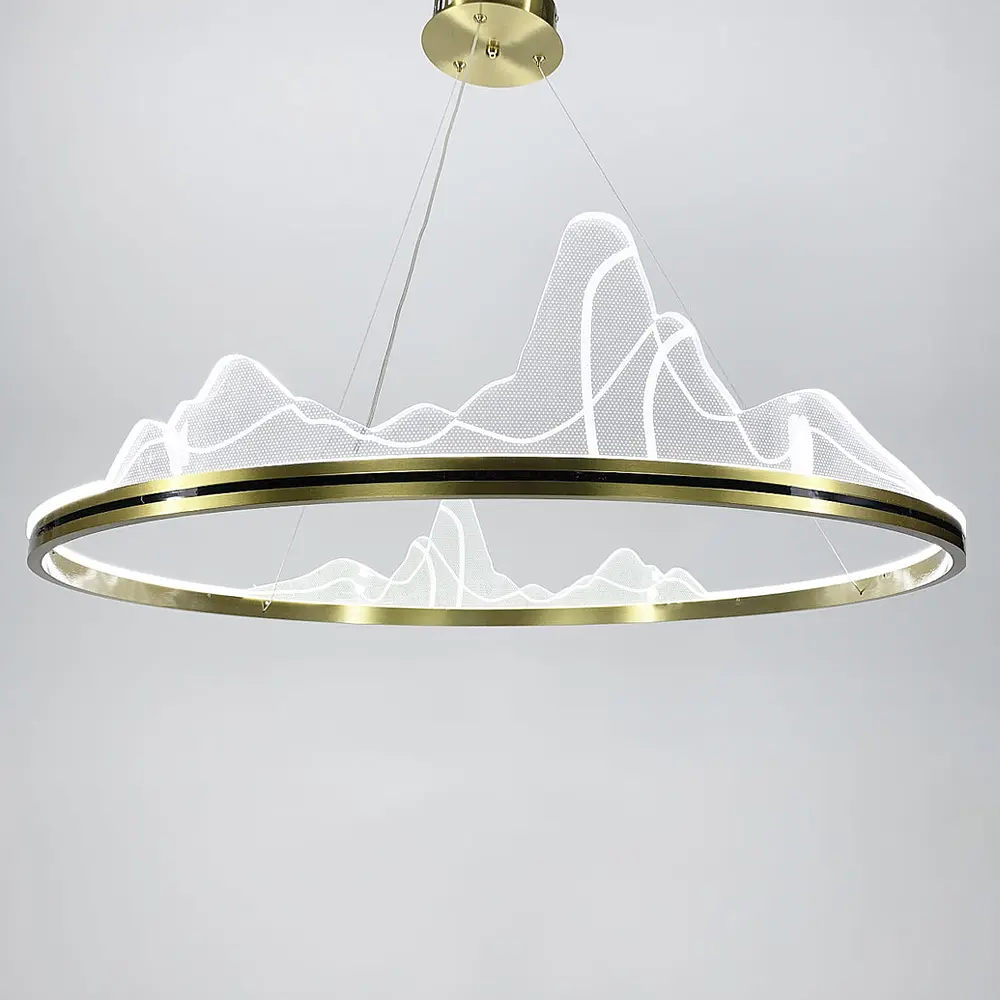 Изысканная подвесная LED люстра с имитацией высокогорья Ø 100 см Ст. SGA 16-1000 AB | Line F - фото 2