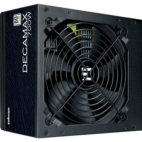 Блок живлення 700 Вт, Zalman Decamax, Black, 80 Plus, Active PFC, 12 см HDB, 3xMolex / 6xSATA / 4x6+2-pin / 1x4+4-pin / 1x20+4-pin, захист OPP/OVP/UVP/SCP, ATX V2.31 (ZM700-LX3) - фото 2