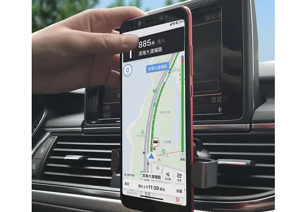 Автомобильный держатель XiaomiCOOWOO Gravity induction car phone holder T100 Silver - фото 4
