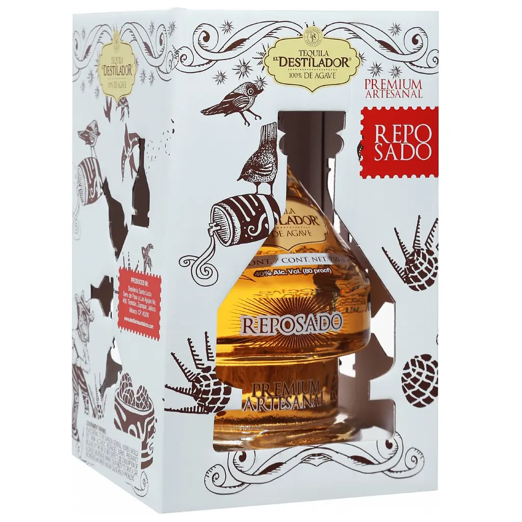 Текіла Destileria Santa Lucia El Destilador Premium Reposado 100% Agave, 40%, 0,75 л - фото 3