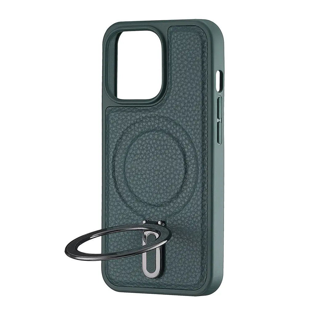 Чохол Jinduka Leather Ringo iPhone 13 Pro Green - фото 4