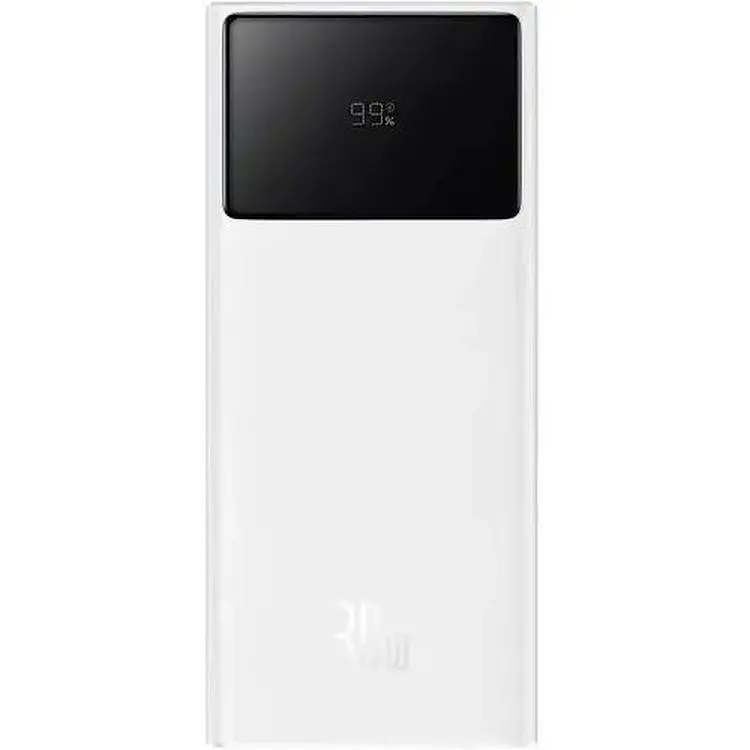 Портативна батарея Baseus Star-Lord Digital Display Fast Charging 20000 mAh 30W P10022904213-00 White - фото 4