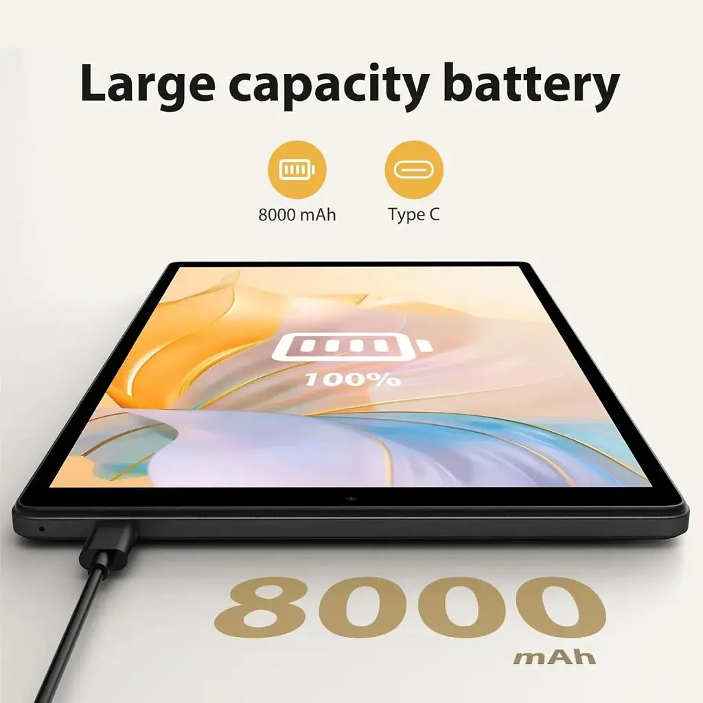 Планшет Toscido 10" Android 13 Восьмиядерний процесор 2.0 ГГц 5 Гб Wifi - фото 2