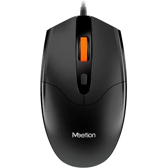 Мышь проводная MeeTion MT-M362 USB подключение - 3 режима 800 / 1200 / 1600 DPI черная - фото 2