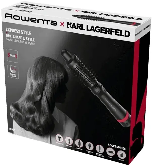 Фен-щетка Rowenta KARL LAGERFELD CF 961LF0 - фото 6