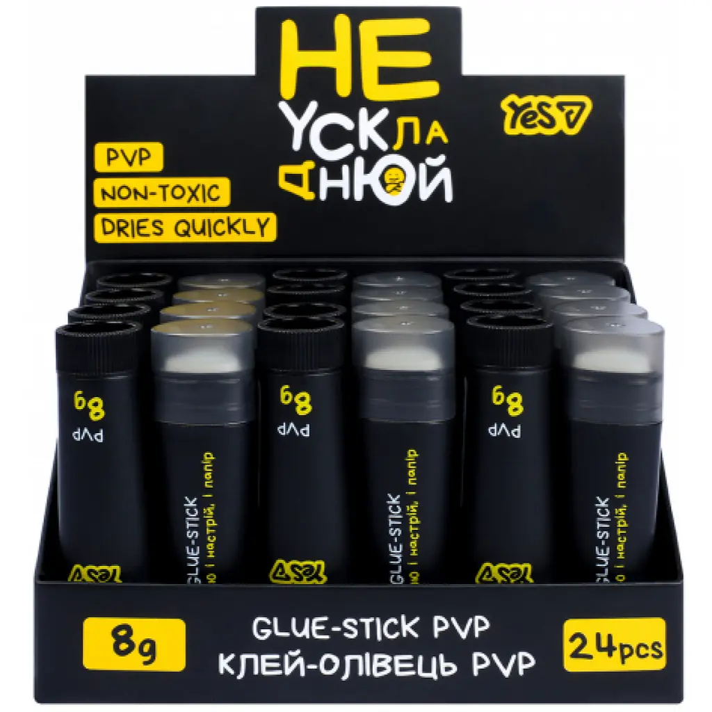 Клей-олівець PVP Yes Не ускладнюй! 8 г тригранний (320308) - фото 3
