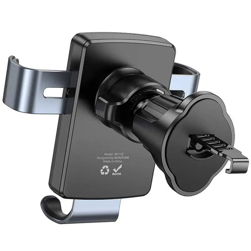 Автодержатель Borofone BH118 Refined Black/Metal gray - фото 3