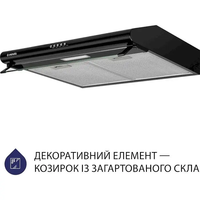Вытяжка Minola HPL 615 BL - фото 3