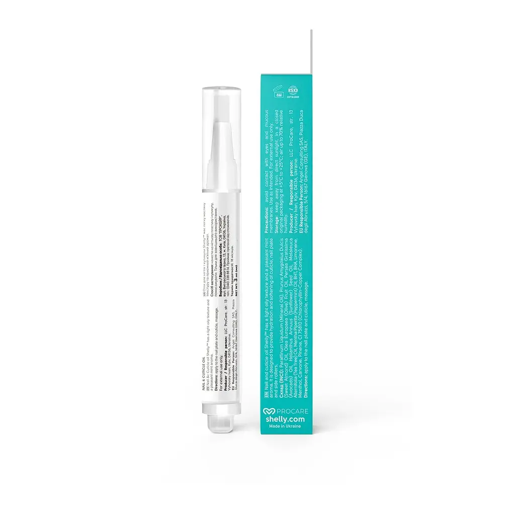Олія Shelly Nail & Cuticle Oil для нігтів і кутикули з марокканською м'ятою та олією чайного дерева 3 мл - фото 2