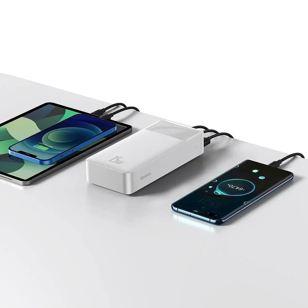 Зовнішній акумулятор 30000 mAh Baseus Bipow digital display 15w - фото 2