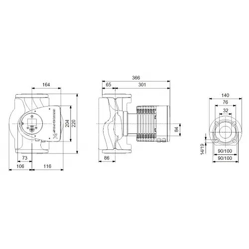 Циркуляційний насос Grundfos Magna3 32-120 F 220 (97924259) - фото 2