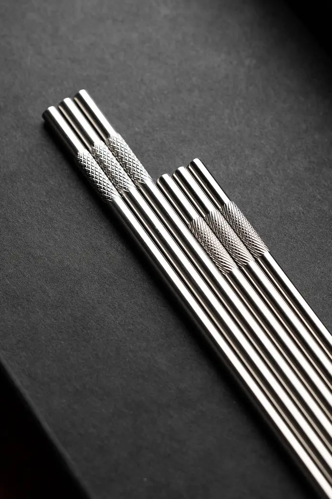 Трубочка для коктейлей Metal Straw набор 5 шт 21см - фото 4