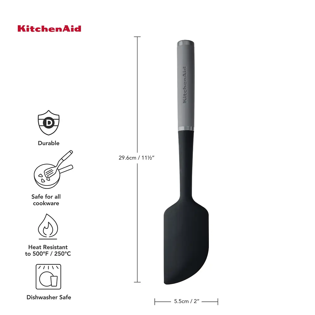 Лопатка для теста KitchenAid Coreline серая (KAS031OHCGG) - фото 5