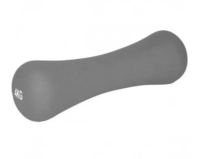 Гантели неопреновые PowerPlay 4126 Spartacus 2*4 кг Серые 2 шт + Резинка для фитнеса 7,5 кг (PP_4126_4kg_2in) - фото 4