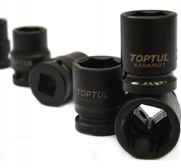 Набір ударних головок 1/2" 10-32мм + подовжувач 18 од. у ложементі Toptul GCAT1807 - фото 2