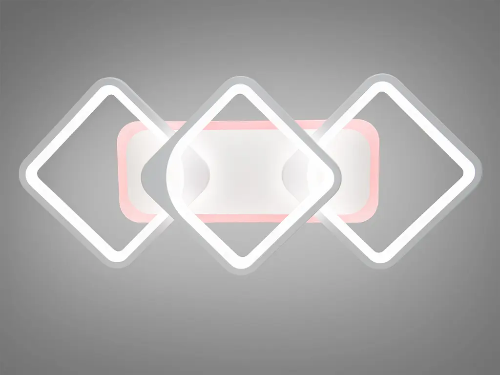 Светодиодная люстра Romin 8060 белая с пультом диммером 75W - фото 2