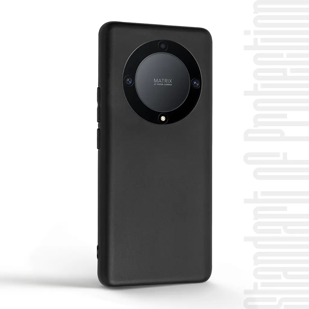 Чехол-накладка для смартфона Honor Magic5 Lite противоударный, силиконовый, термополиуретановый (ТПУ), с защитой камеры и корпуса, черный, защита всего корпуса, ArmorStandart (ARM69394) - фото 2