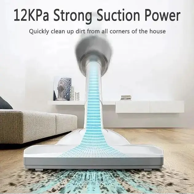Ручной пылесос Grikey Home Cleaner 3 беспроводной 2 в 1 для дома с подсветкой 170W Белый (GK489) - фото 5